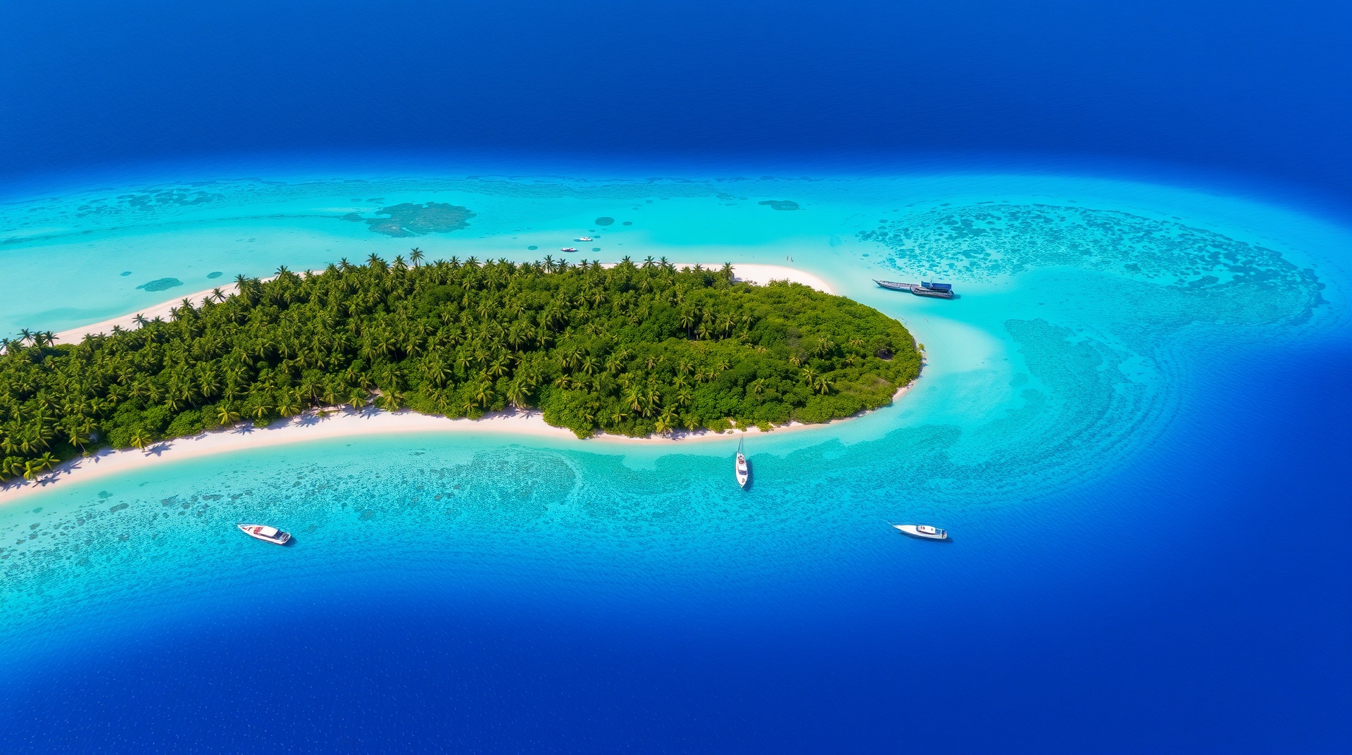 Vista aérea de una playa tropical con aguas turquesa